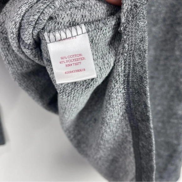 SO Lace Up Tunic Hoodie Sweater Grey Size Small - Picture 9 of 9